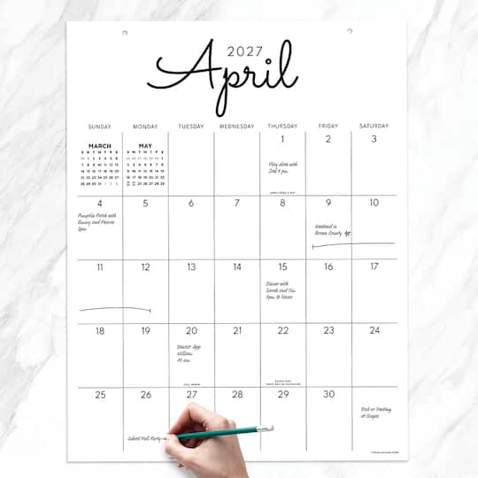 2027 Large Art Poster Wall Calendar